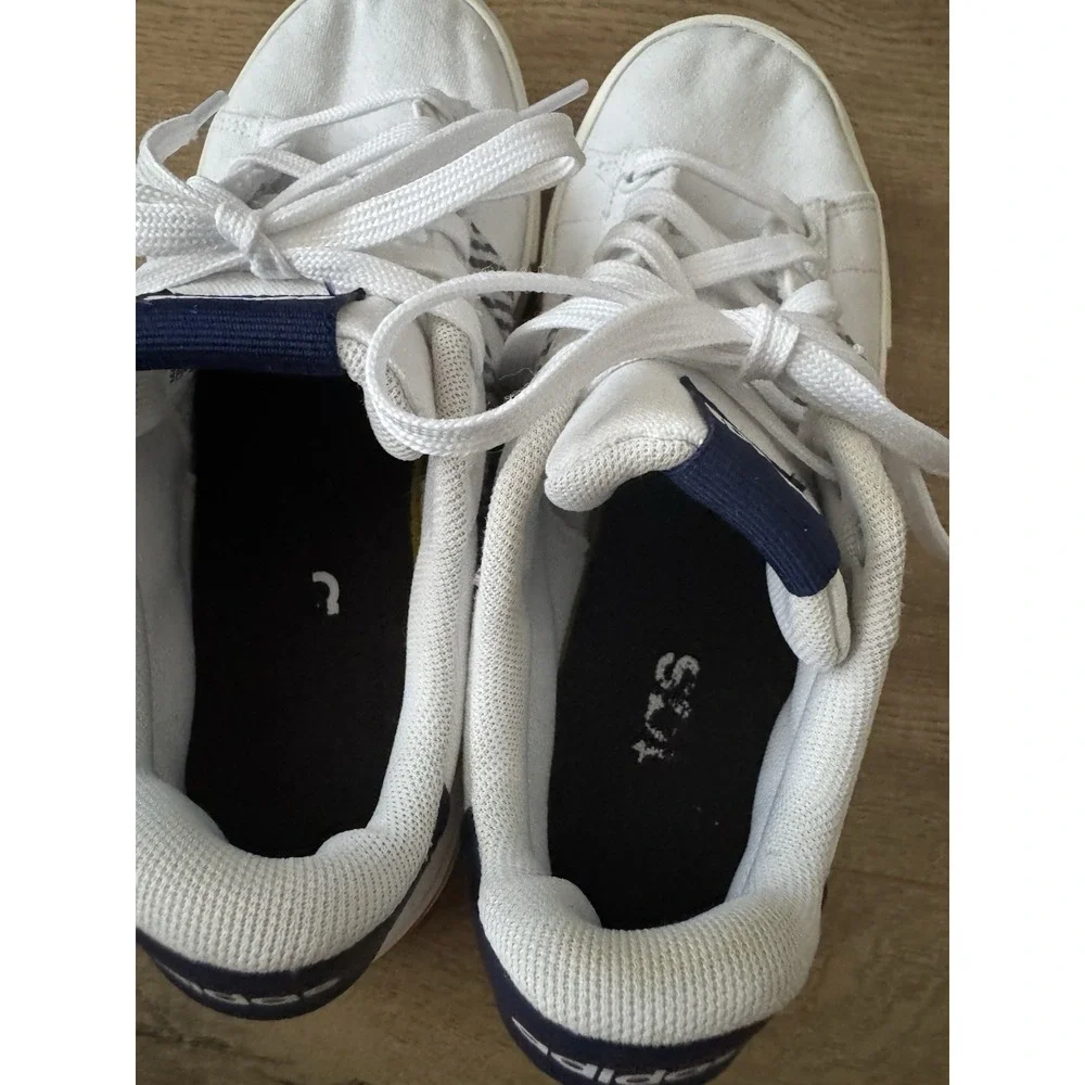 Adidas Daily 4.0 Sneakers Womens Size 6 White Blue Casual Lace Up Shoes